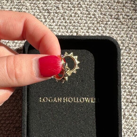 Logan Hollowell • Diamond Unity Sun Hoops - Picture 3 of 7